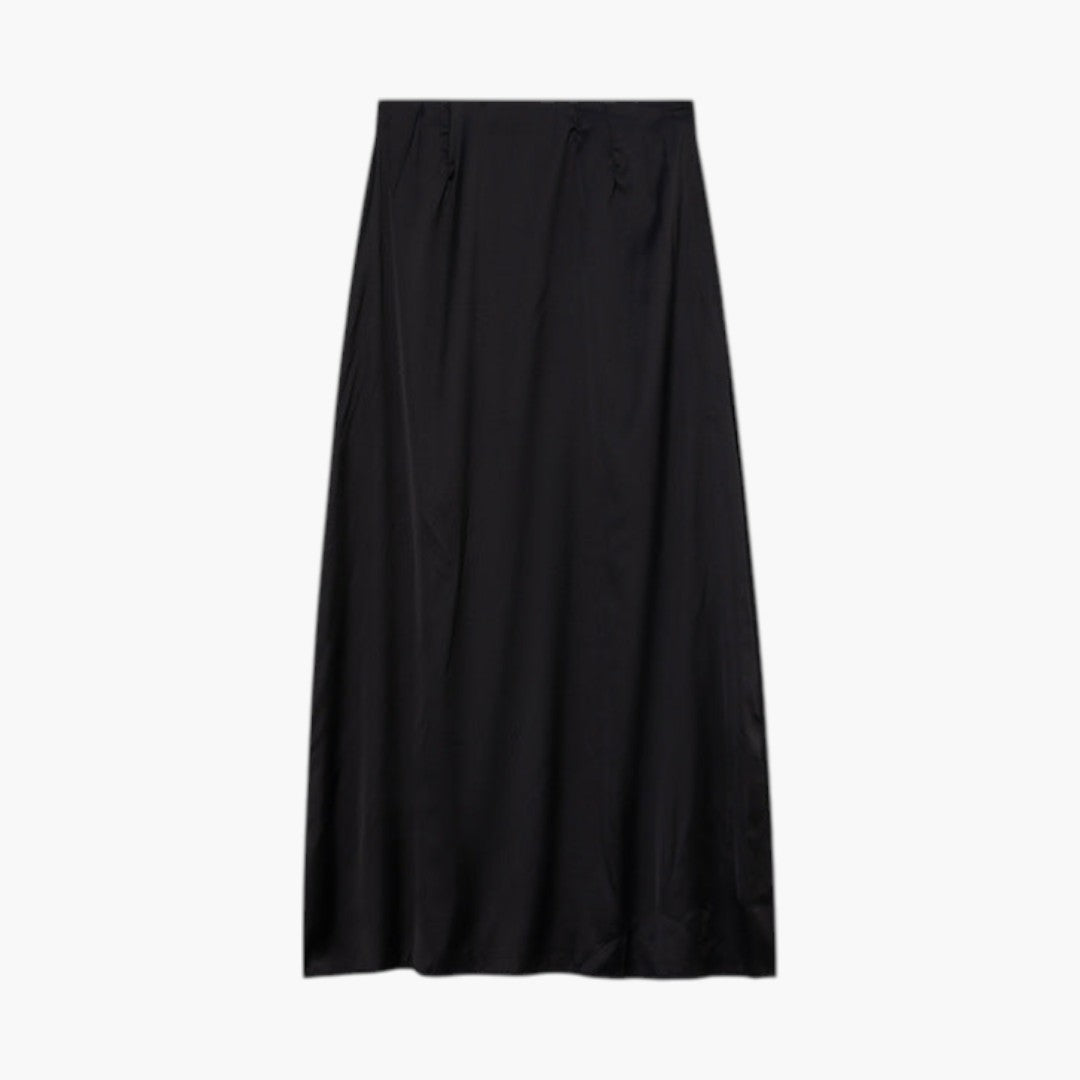 Kvinnors maxikjol med hög midja och rak design. Elegant golvlång kjol för vardag & fest.
