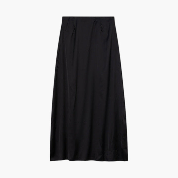 Kvinnors maxikjol med hög midja och rak design. Elegant golvlång kjol för vardag & fest.