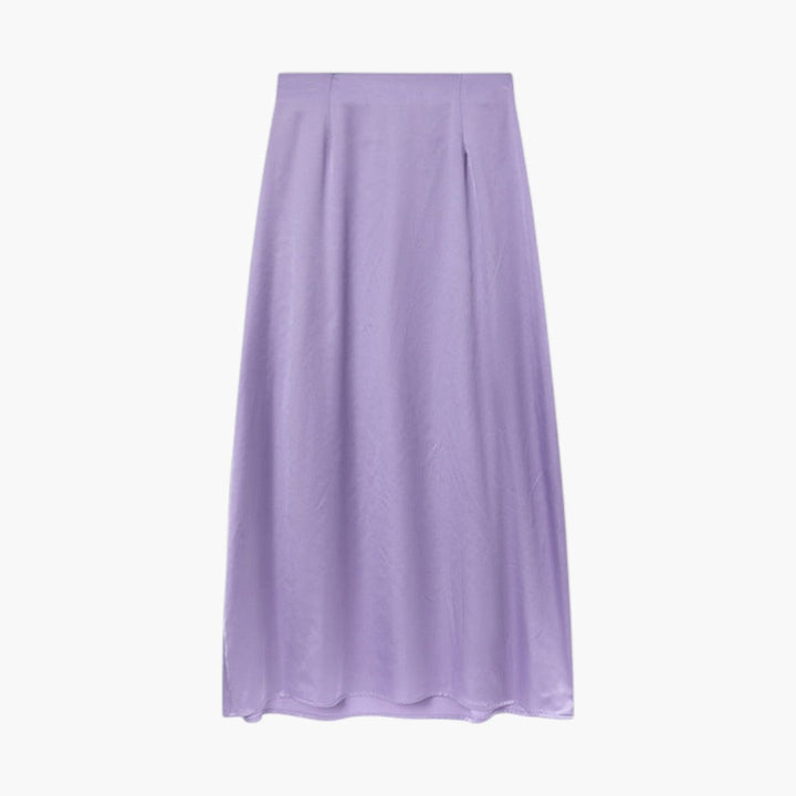 Rak maxikjol för kvinnor med hög midja. Golvlång design, mångsidig för både vardag & fest.