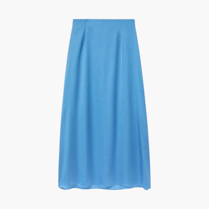 Lång, rak maxikjol för kvinnor i enfärgad design. Hög midja för en modern och bekväm look.