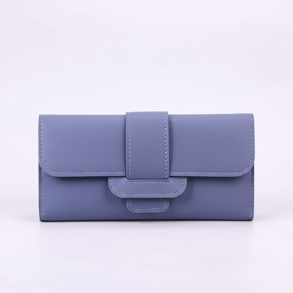 Elegant lång unisex plånbok i PU-läder. Med plats för kort och sedlar. Perfekt som stilren present.