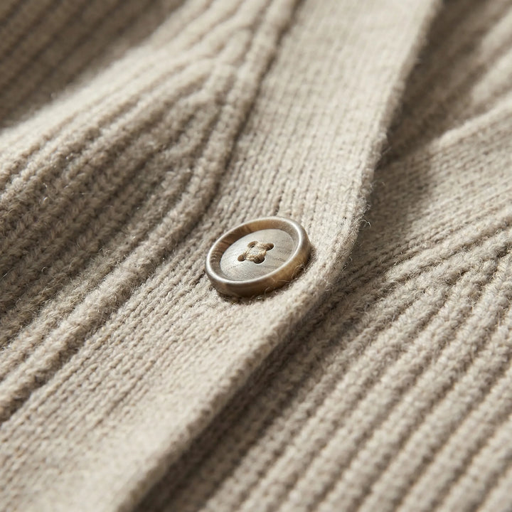 Stilren grå lång stickad cardigan. Öppen damcardigan i XS-5XL, idealisk för lager på lager. Mjuk & bekväm.