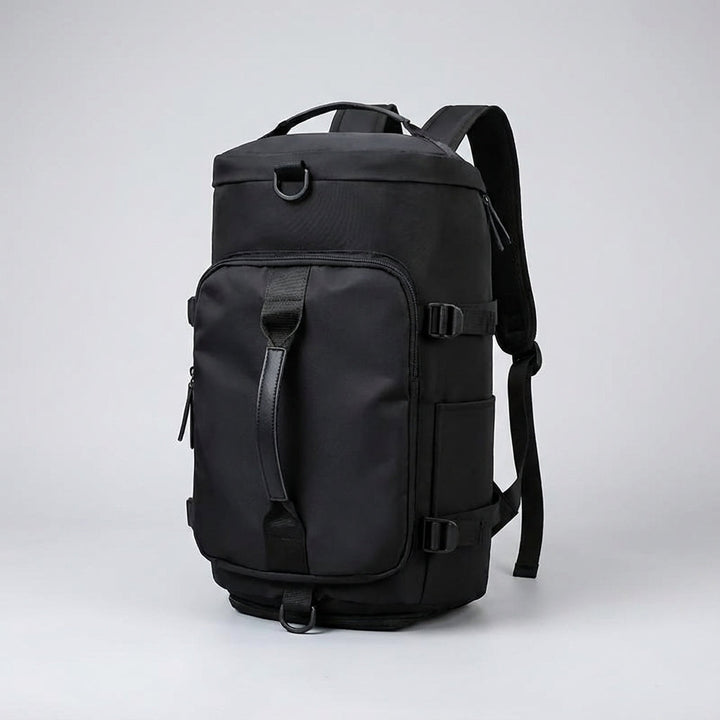 Voyagrin reseryggsäck, perfekt för vandring och äventyr. Organiserad packning, bekväm design.