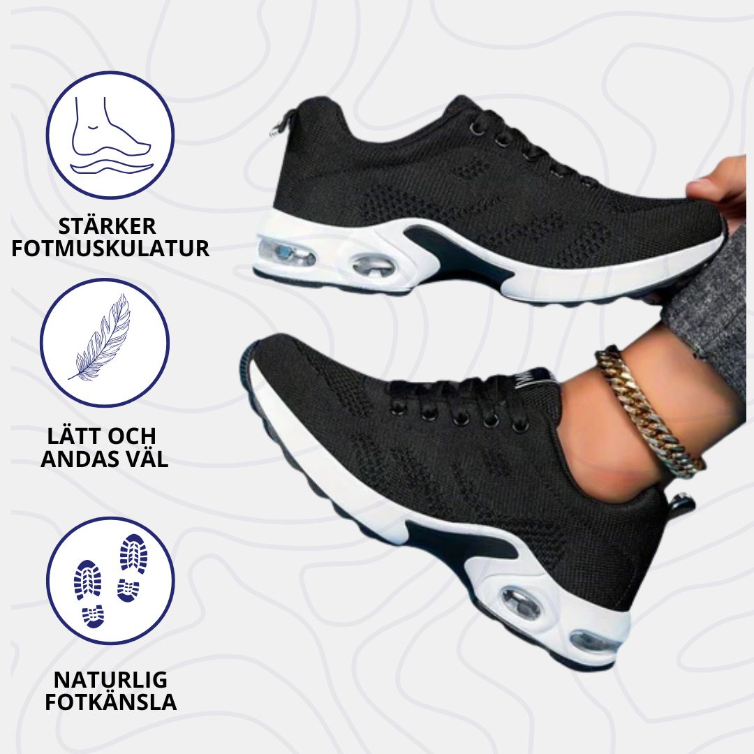 Sportiga lättviktssneakers för dam, utformade för vardag och fritid med stötdämpande sula.