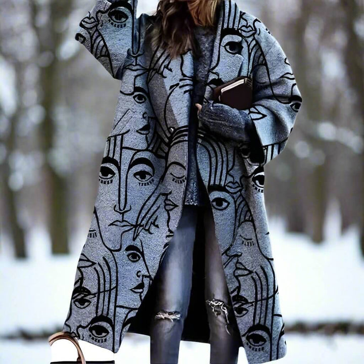 Lång Varm Kappa för Kvinnor | Milla Long Coat i Förtrollande Färger