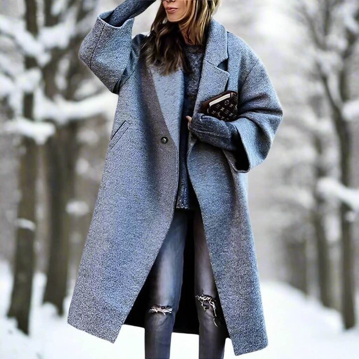 Lång Varm Kappa för Kvinnor | Milla Long Coat i Förtrollande Färger