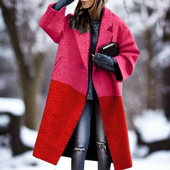 Lång Varm Kappa för Kvinnor | Milla Long Coat i Förtrollande Färger