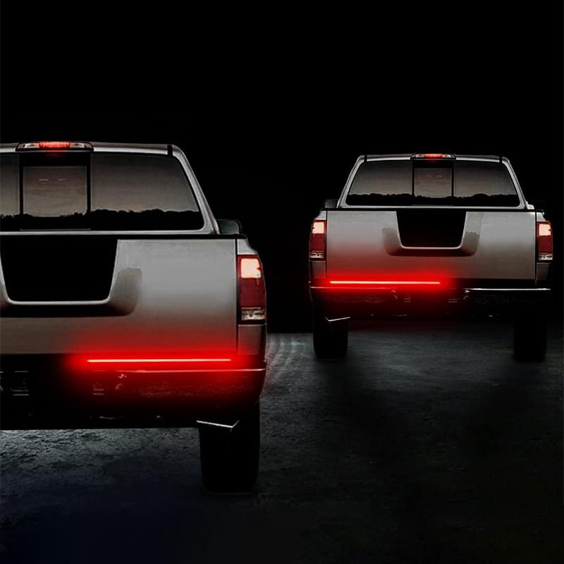 "LED ljusstång med rödlinje, stark ljusstyrka, trippel LED, för bilar, trucks & SUV:er, vattentätt silikonhölje."