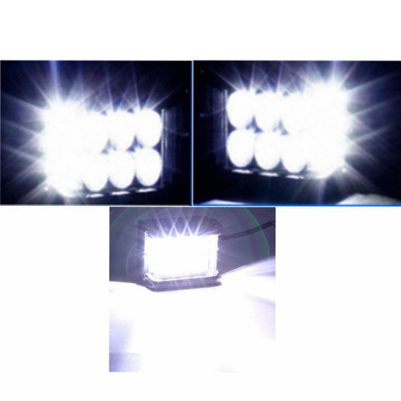 "LED strålkastare Off-Road, aluminiumhus, kombistrålereflektion, för biltillbehör, terrängfordon, vattentät IP67"