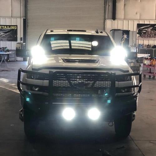 "LED strålkastare Off-Road, aluminiumhus, kombistrålereflektion, för biltillbehör, terrängfordon, vattentät IP67"