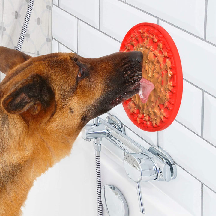 Flexibel Lickimat slickmatta för hundstimulans. Fördela godis & lugna hunden effektivt.