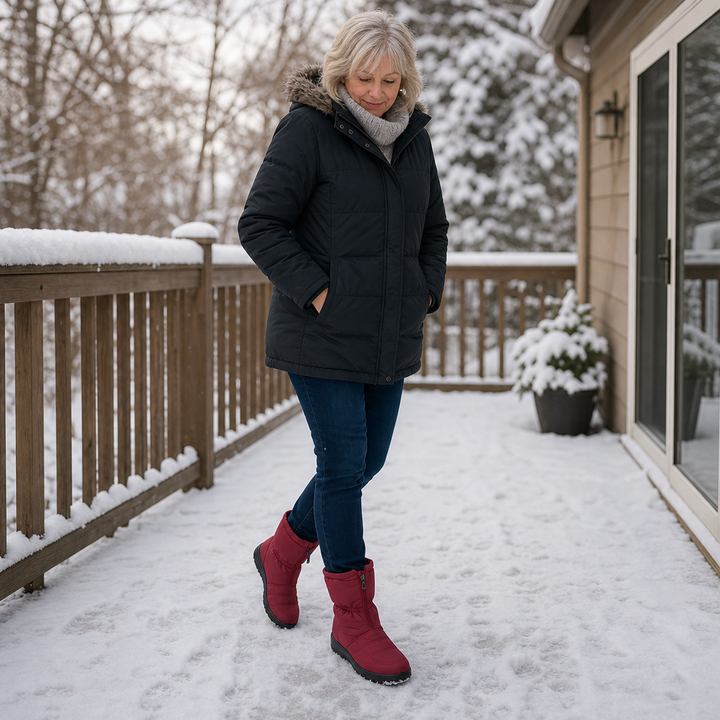 Varmfodrade snöskor för dam i snygg och praktisk vintermodell