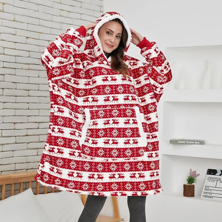 Lös och mysig hoodie för dam och herr med stor ficka, rymlig huva och flera färgalternativ för maximal komfort.