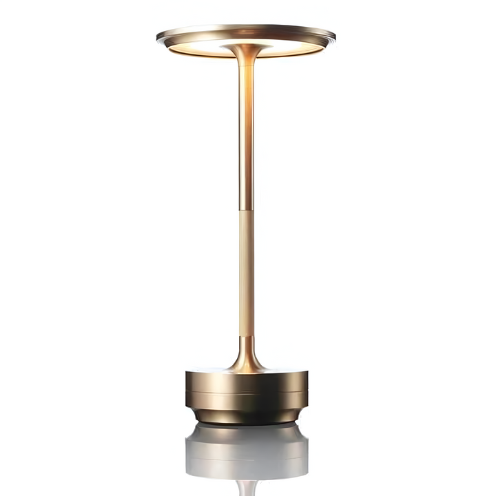 LumaLight trådlös bordslampa för vardagsrummet. Dimbar LED-designlampa med touchkontroll för inomhusbelysning.