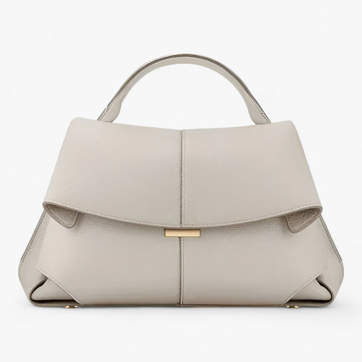 Vit dam handväska med topphandtag i elegant design