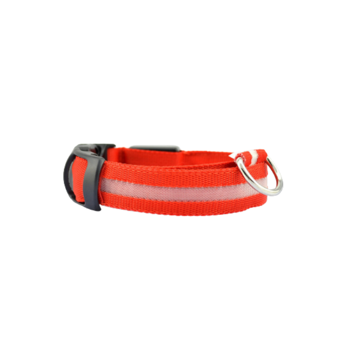 LED-halsband som lyser i mörker. Ger hundar och katter maximal synlighet och trygghet på nattpromenaden.