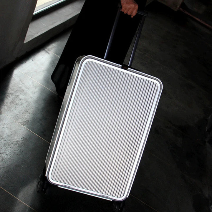 Elegant svart Valparaíso hårdskalsresväska. Tåligt bagage med hög reskomfort för affärsresa.