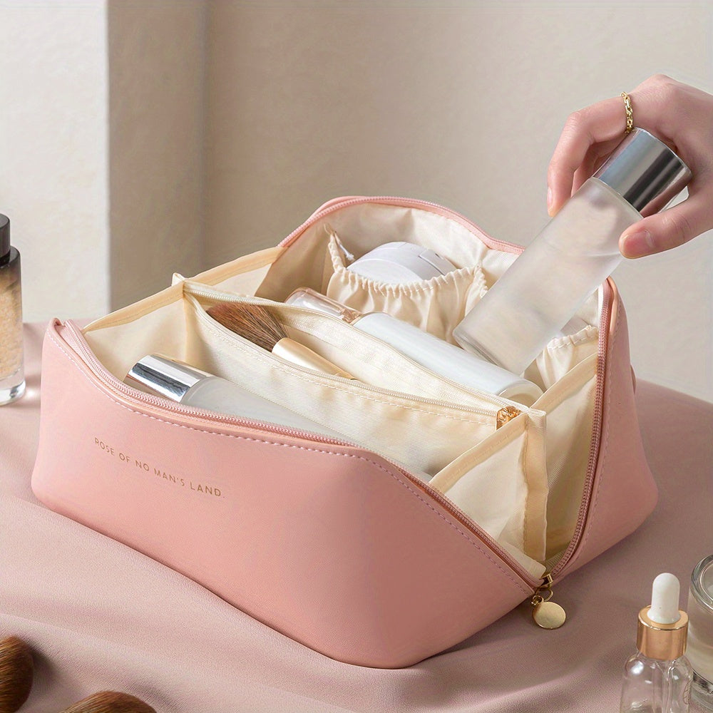 Exklusiv sminkväska för damer, skyddar din makeup. En lyxig makeuporganisatör för resor.