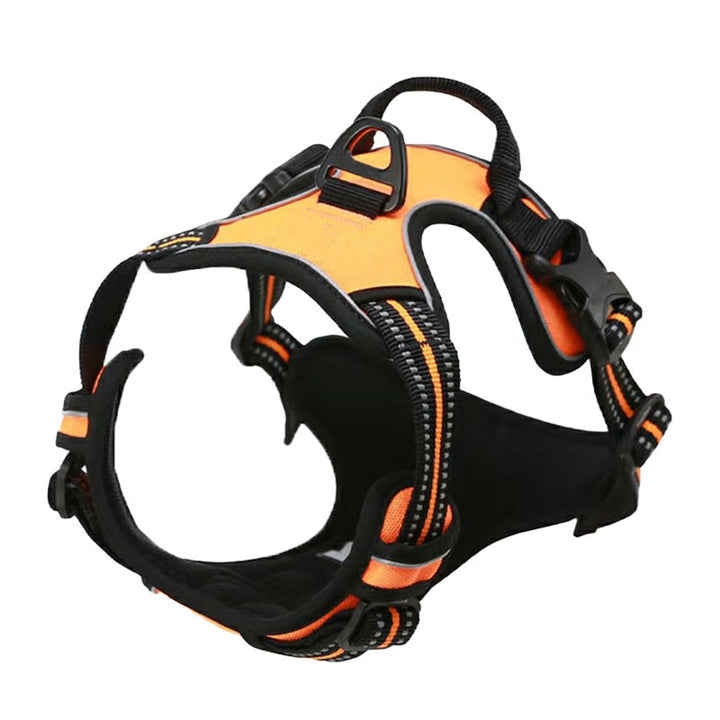 Slitstark hundsele med reflex för både bil och promenad. Hög säkerhet och komfort.