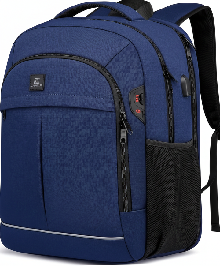 Robust laptopväska med vadderat fack, idealisk för säker transport av din laptop på resor och pendling.