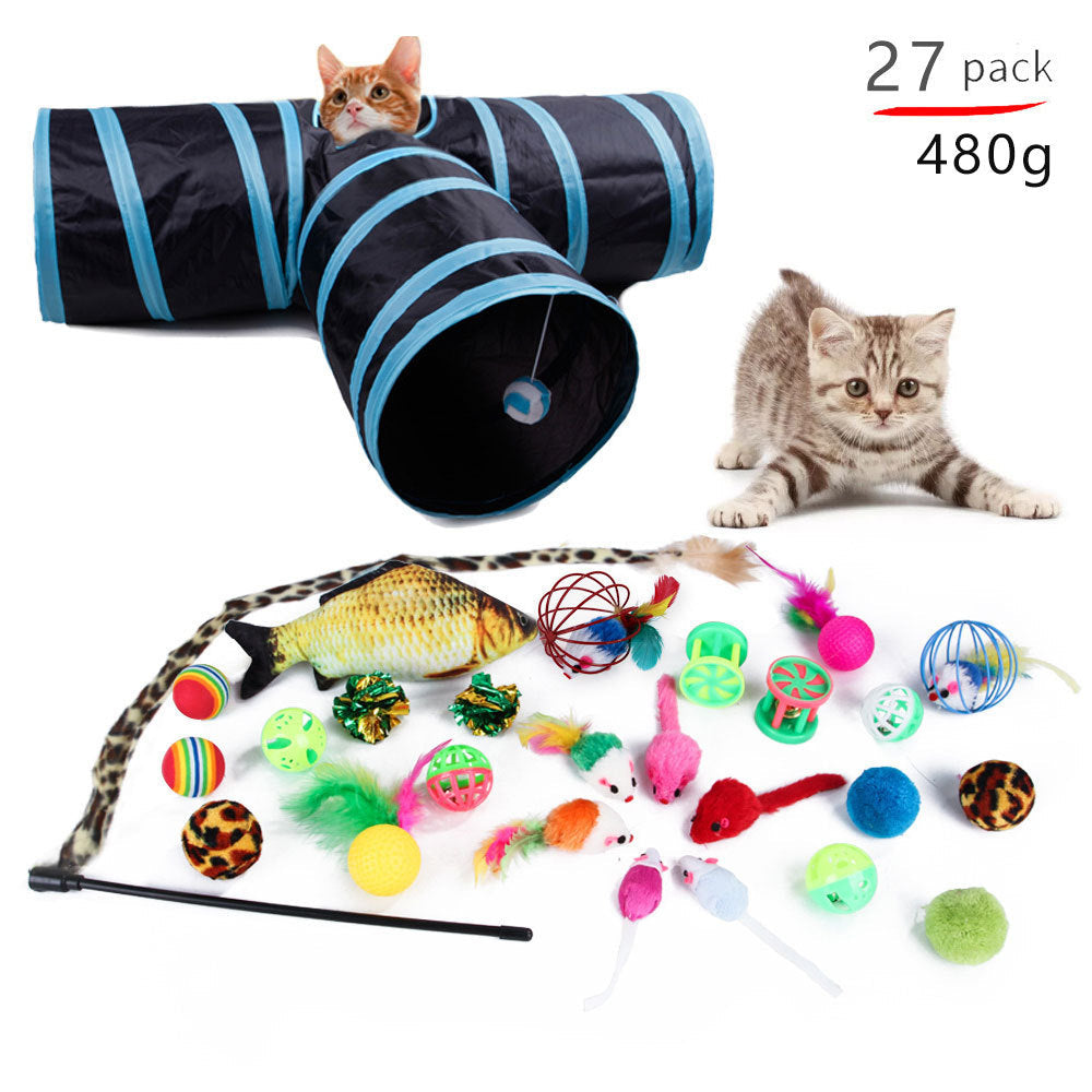 Interaktivt kattset som stimulerar kattens välbefinnande genom lek och fysisk aktivitet.