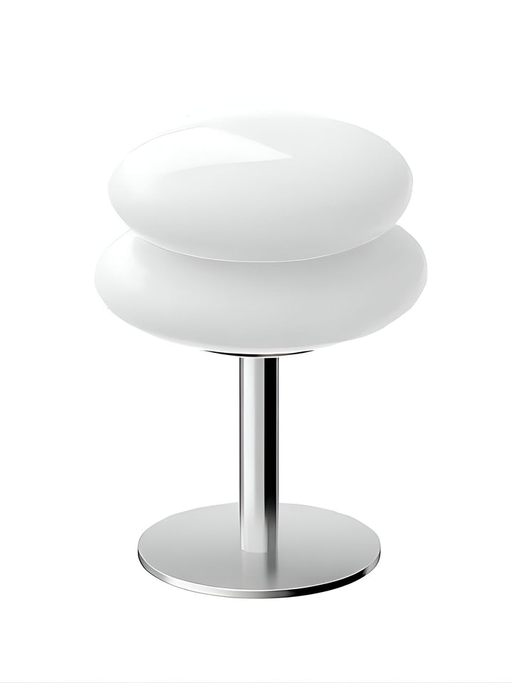 Sovrumslampa: macaron bordslampa i glas som skapar rofylld och energisnål stämningsbelysning.