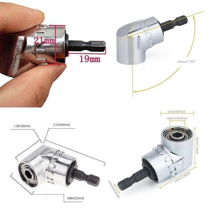 Magnetisk bitshållare för skruvdragare, kompakt stålverktyg håller skruv/mutter på plats, perfekt för trånga utrymmen