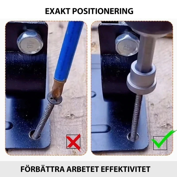 "Magnetisk positioneringsskruvmejsel, silver, hållbart stål, för precisionsarbete inom Garden & DIY projekt."