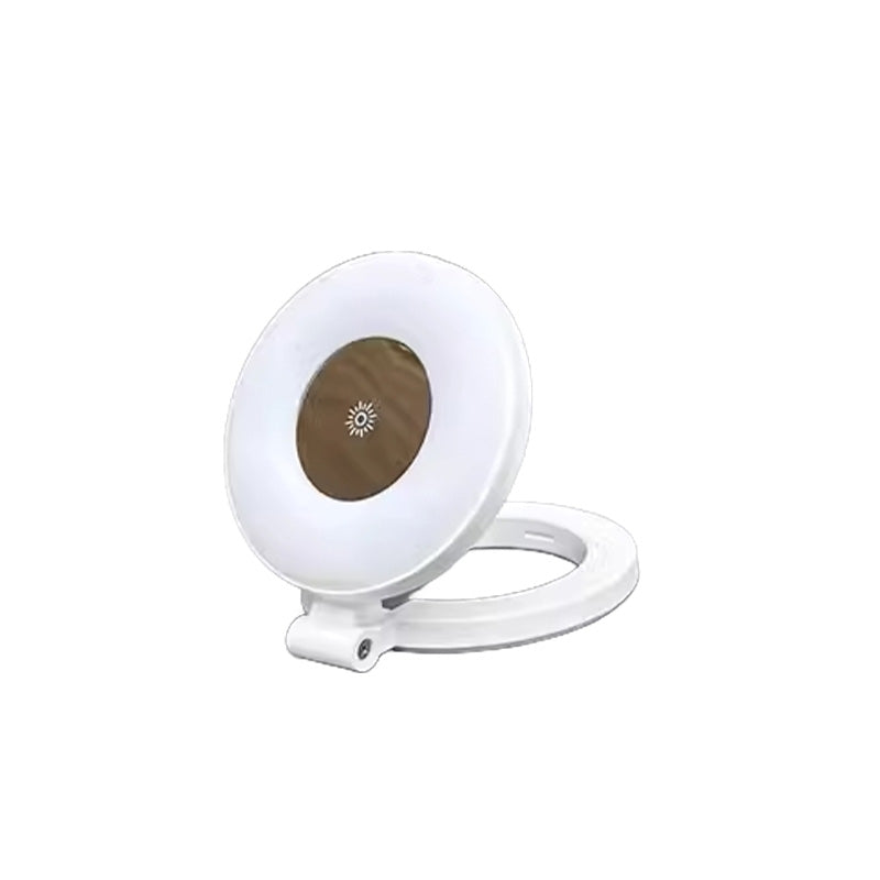 Magnetisk selfiepinne med stativ för mobiltelefoner, vit och svart, med teleskopisk design och 360° rotation för stabil och flexibel fotografering
