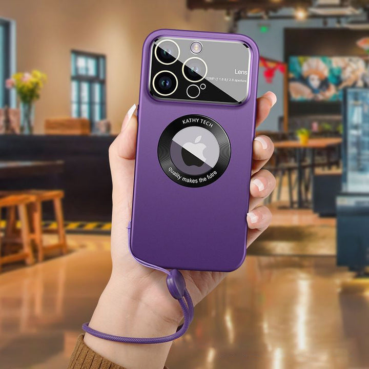 "Magnetiskt iPhonefodral med starkt skydd, 360-graders skydd, kristallklar design, laddstöd, dammtät funktion."