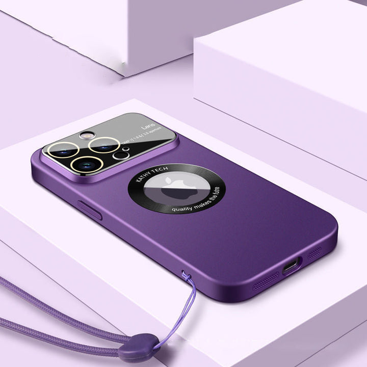 "Magnetiskt iPhonefodral med starkt skydd, 360-graders skydd, kristallklar design, laddstöd, dammtät funktion."