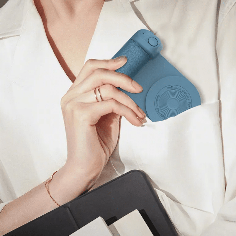"Magnetiskt kamerahandtag med svart Bluetooth-fäste, ergonomiskt designad för stabil fotografering med smartphones"