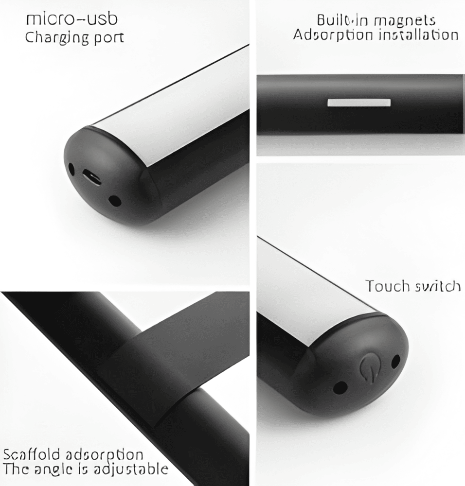 Smart hembelysning: MagniLite LED-vägglampa, dimbar & USB-uppladdningsbar.