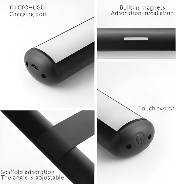 Smart hembelysning: MagniLite LED-vägglampa, dimbar & USB-uppladdningsbar.