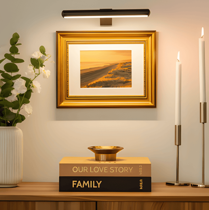 Sladdlös USB-laddbar vägglampa, MagniLite för mysig & funktionell belysning.
