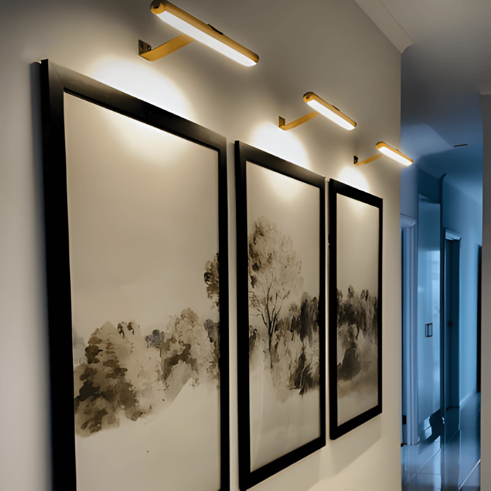 Sladdlös MagniLite vägglampa, ger varm LED-belysning & justerbar atmosfär.
