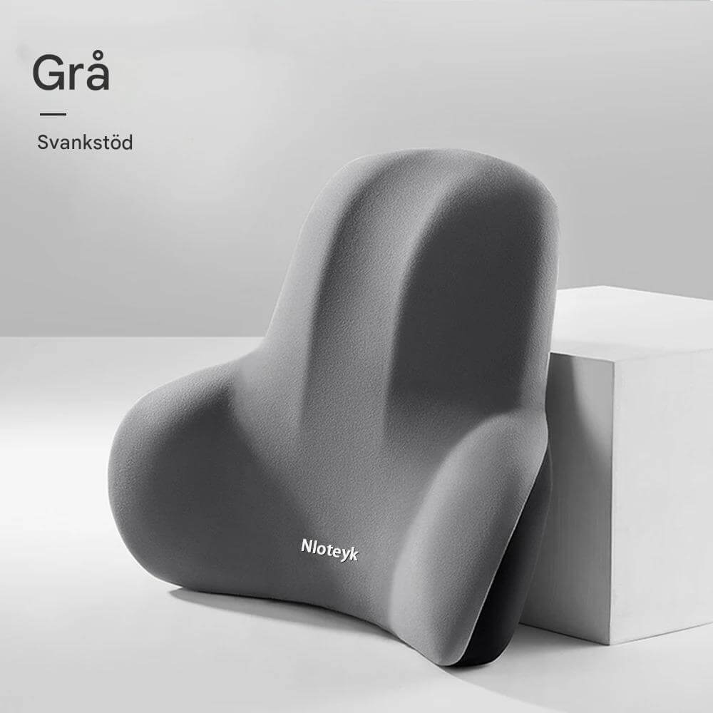 Snygg design på ergonomisk bilkudde som motverkar trötthet vid körning