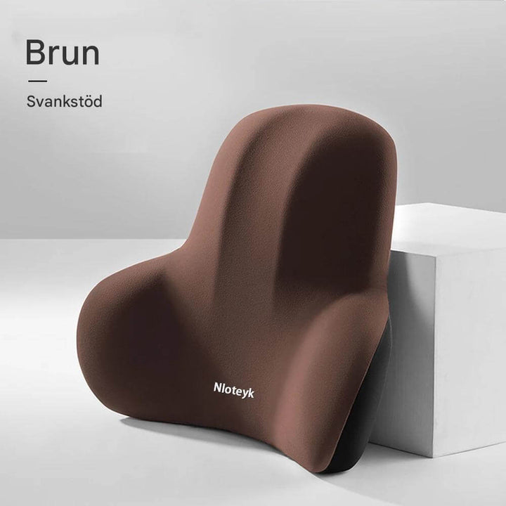 Biltillbehör för ökad komfort, nackstöd och ryggstöd i matchande design