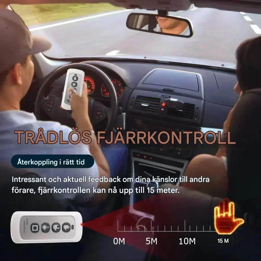 GlowHand LED handlampa för bil med fjärrkontroll och interaktiv bildekoration
