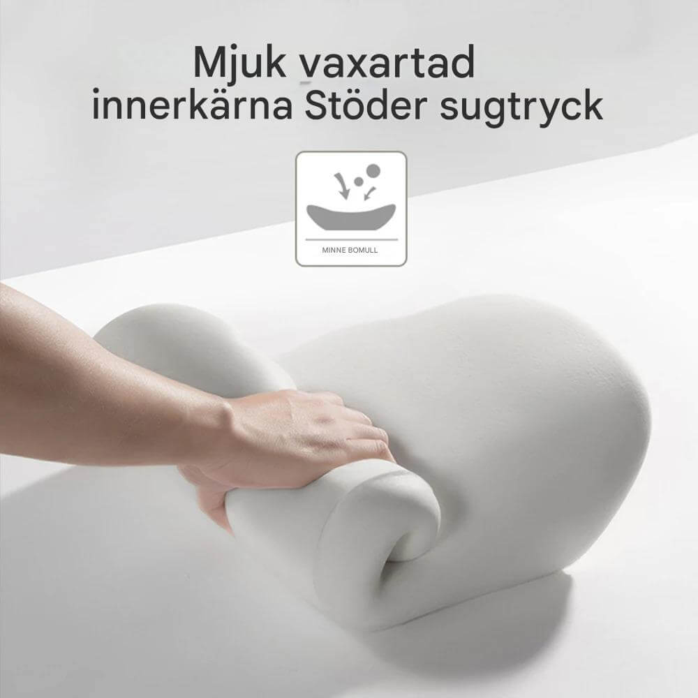 Bilstöd med ländryggsstöd och nackstöd för bekväm bilresa