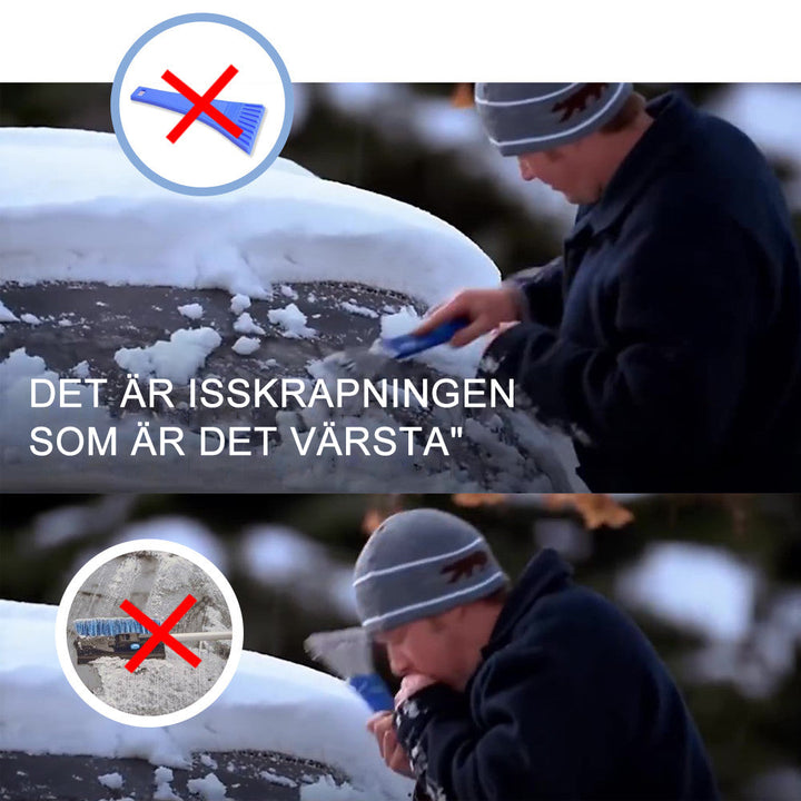 "Mångfärgad magisk isskrapa för bil, snabb och effektiv för isskrapning utan att skada ytor. Finns i olika färger."