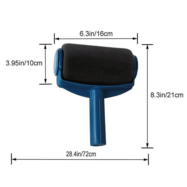 Mångsidig målarroller med ergonomiskt handtag, microfiber, effektiv och hållbar, perfekt för jämn målning av väggar och tak.