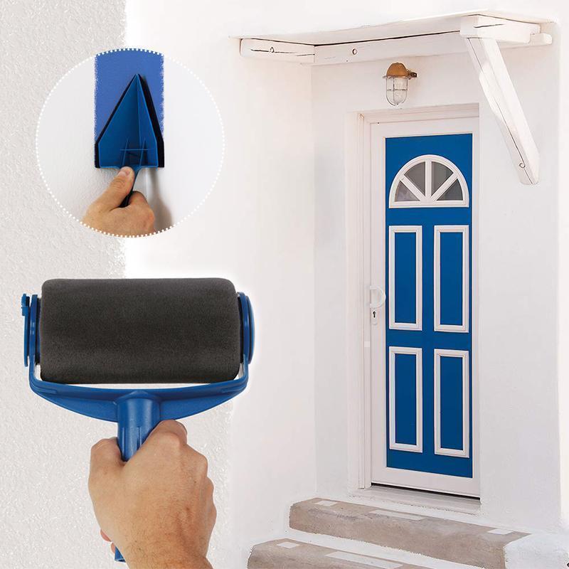 Mångsidig målarroller för rengöring med ergonomiskt handtag.