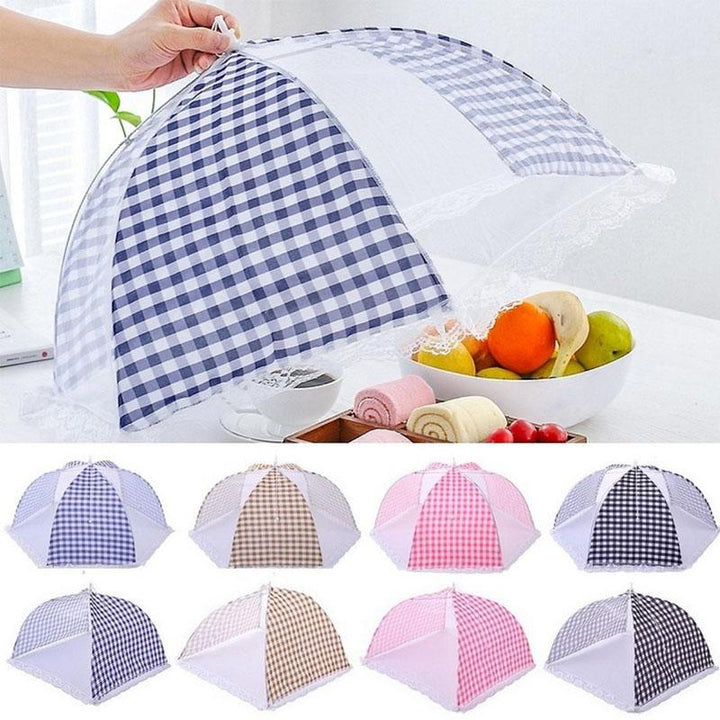 Matparaplyöverdrag för köket, set om 2, hindrar insekter. Rosfärgad, elegant och funktionell design för utomhusbruk.