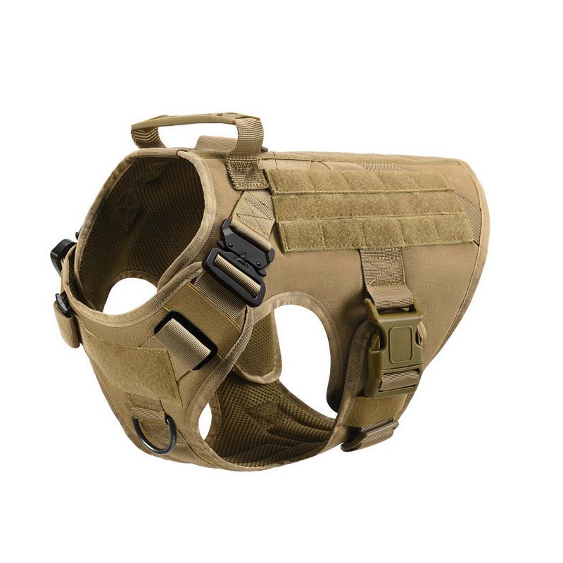 Robust promenadsele i militärstil, designad för komfort & hållbarhet för aktiva hundar.