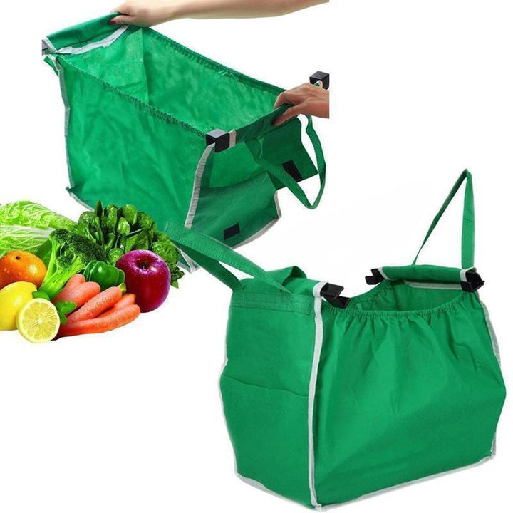 "Miljövänlig unisex shoppingväska, 37x37x25 cm, i slitstarkt nylon, rymlig, perfekt för stormarknadsshopping."