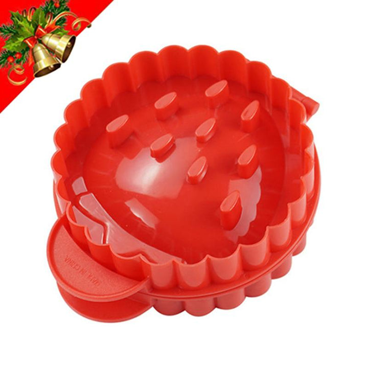 Mini Pajpress, färgglada mönster, köksverktyg för perfekta pajer, röd, grön, gul, kök & matlagning