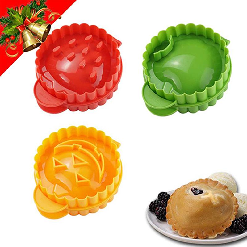 Mini Pajpress, färgglada mönster, köksverktyg för perfekta pajer, röd, grön, gul, kök & matlagning