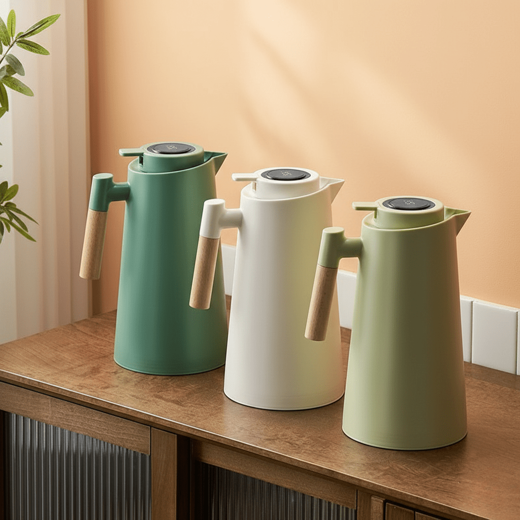 Termosflaska 1L, minimalistisk och praktisk. Designad för att vara läcksäker för alla dina favoritdrycker.