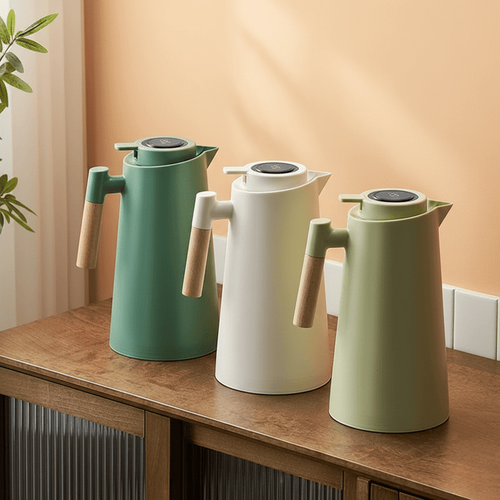 Termosflaska 1L, minimalistisk och praktisk. Designad för att vara läcksäker för alla dina favoritdrycker.